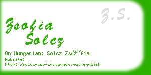 zsofia solcz business card